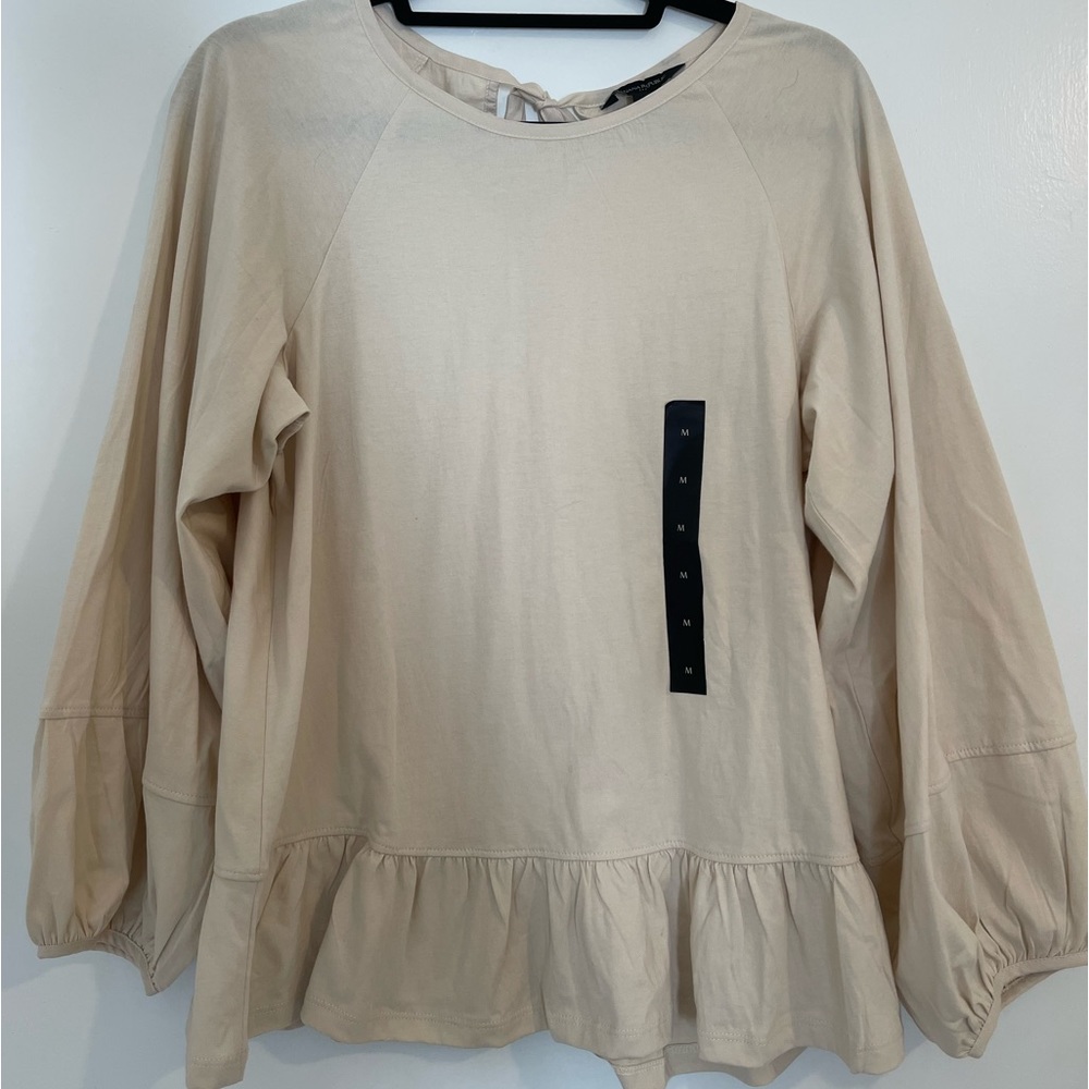 Banana Republic Long Sleeve Peplum Top